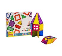 Magnētiskās plāksnītes 3D Playmags 165 - 32 gab. komplekts | Magnetic tiles pcs set