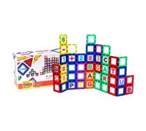 Magnētiskās plāksnītes 3D Playmags 170 - 80 gab. komplekts | Magnetic tiles pcs set