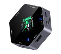 Dokstacija BlitzWolf BW-TH16 USB-C 8-in-1 100W ar LCD ekrānu - docking station, usb-c docking station, 100w pd dock
