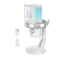 Maono DM40 Pro bezvadu spēļu mikrofons, balts - wireless microphone, gaming microphone, Maono microphone