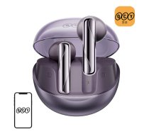 Bezvadu austiņas QCY AilyBuds Clear T32 Violetas BT 5.3