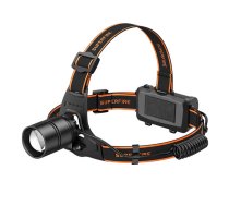 Superfire HL71 lukturis uz galvas, 500 lm, USB, 5 režīmi - headlamp, head flashlight, USB rechargeable light