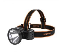 Superfire HL51 galvas lukturis, 160lm, Micro-USB - headlamp, head flashlight, 160lm headlamp