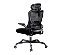 Ergonomisks biroja krēsls Huanuo MSOC10, melns - ergonomic office chair, desk chair, mesh office chair