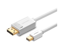 Kabel Mini DisplayPort do DisplayPort UGREEN MD105, 4K 60Hz, dwukierunkowy, 1.5m (white)