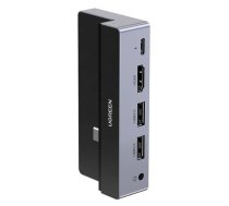 5in1 UGREEN CM317 Adapteris, HUB USB-C to HDMI 4K@60Hz, 2x USB 3.0, USB-C PD 3.0, Pelēks