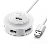 UGREEN CR106 Hub Adapter 4in1, 4xUSB, 1m (white)