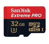 Memory card SanDisk Extreme Pro microSDHC 32GB 100/90 MB/s A1 C10 V30 (SDSQXCG-032G-GN6MA)