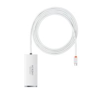 Baseus Lite Series Hub 4in1 USB-C to 4x USB 3.0 + USB-C, 2m (White)