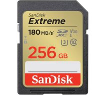 SANDISK EXTREME SDXC 256 GB 180/130 MB/s UHS-I U3 memory card (SDSDXVV-256G-GNCIN)