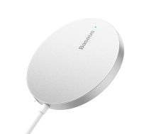 Baseus Simple Mini3 Magnetic Wireless Charger 15W (Silver)