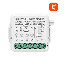 Smart Switch Module WiFi Avatto N-WSM01-4 TUYA