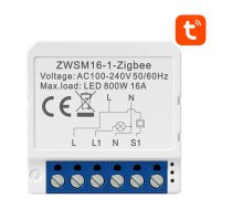 Smart Switch Module ZigBee Avatto ZWSM16-W1 TUYA