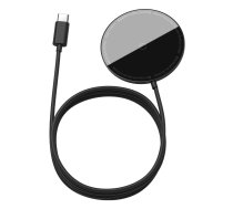 Baseus Simple Mini magnetic induction wireless charger, MagSafe, 15W (black)