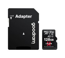 Atmiņas karte Goodram IRDM microSD 128GB + adapteris (IR-M2AA-1280R12) | Memory card adapter