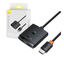 HDMI slēdzis Baseus ar 1 m kabeļu kopu melns | Switch with 1m Cable Cluster Black