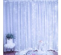 LED gaismas aizkars Telcon 300 LED 3x3m, auksti balts