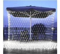 LED gaismas tīkls 3x3m (240 LED) iekštelpām un āram, auksti balts