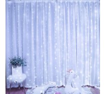 LED gaismas aizkars Telcon 100 LED 3x1m, auksti balts