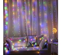 LED gaismas aizkars Telcon 200 LED 3m x 2m, daudzkrāsains