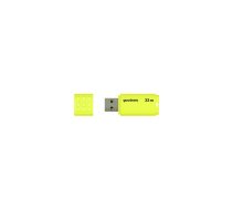 USB zibatmiņa GoodRam UME2 32GB USB 2.0, dzeltena