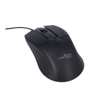 Maxlife MXHM-01 optiskā pele 1000 DPI 1.2m melna - optical mouse, wired mouse, office mouse