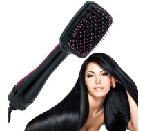 Elektriskā matu taisnošanas suka, karstā taisnojošā matu ķemme 3in1 | Electric Hot Comb Hair Dryer Straightener Brush Styling