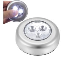 Bezvadu 3 LED Lampa Apgaismojums Skapim, Sudraba | Lamp for Cabinet