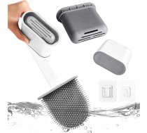 Silikona Tualetes Birste Vannas Istabai Bez Noplūdes Ar Pilnu Dibenu | Silicone Toilet Brush For The Bathroom Leak-Proof Full Base