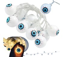 10 Led Piekaramie Lukturi Halloween Acis 200Cm Kvēlojoša Apdare Acu | Lights Hanging Eyes Halloween Glowing Decoration Eye