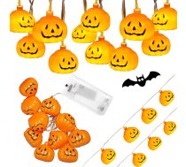 Ķirbju Gaismas 10 Led Karājas Halloween 200Cm Kvēlojoša Apdare Ķirbju | Pumpkin Lights Hanging Halloween Luminous Decoration Pumpkin