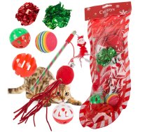 Kaķu rotaļlietu komplekts, 9 gab., Ziemassvētku dāvana - cat toys, cat toy set, gift for cat