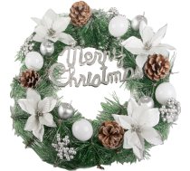 Ziemassvētku dekoratīvais vainags durvīm un sienai, 40 cm - Christmas wreath, holiday decoration, door decor