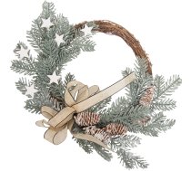 Ziemassvētku dekoratīvais vainags durvīm un sienai, 30 cm - Christmas wreath, decorative wreath, door decor