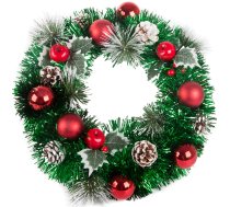 Ziemassvētku dekoratīvais vainags durvīm un sienai, 35 cm - Christmas wreath, decorative wreath, door decoration