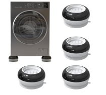 Pretvibrācijas paliktņi veļas mašīnām, 4 gab., 7.5 × 4 cm, pelēki - washing machine accessories, washing machine mat