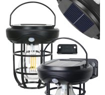 Saules lampa ar krēslas kustības sensoru 3 režīmi LED 1800lm ūdensizturīga | Solar lamp with motion dusk sensor modes waterproof