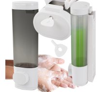 Pie sienas stiprināms ziepju dozators 300ml, balts - soap dispenser, wall-mounted dispenser, liquid soap dispenser