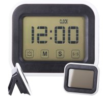 Digitālais elektroniskais pulkstenis ar modinātāju un LCD displeju - digital clock, electronic clock, alarm clock