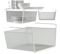 Metāla grozs piekaramais virtuves plaukts organizators zem plaukta | Basket metal basket suspended kitchen shelf hanging organizer under