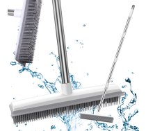 Silikona gumijas slota slaucīšanai ar metāla stieni 120 cm | Silicone rubber broom brush for sweeping with metal stick