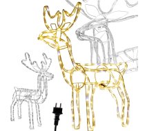 Gaismas dekors Ziemassvētku briedis 216 LED ar kustīgu galvu, āra un iekštelpu - light up reindeer