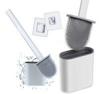 Silikona tualetes birste ar turētāju, elastīga, vannasistabai - toilet accessories, toilet paper holder