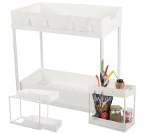 Izvelkams garšvielu un piederumu organizators, balts - spice organizer, kitchen shelf, pull-out shelf