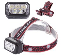 LED galvas lukturis XHP30 SMD ar akumulatoru, pelēks