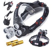 Bailong 5000T-T6 LED CREE XM-L T6 pieres lukturis ar 4x XP-E - headlamp, LED head torch, Bailong headlamp