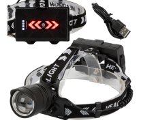 Bailong profesionālā galvas lampa LED XHP360 ar powerbank un tālummaiņu