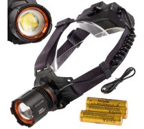 Bailong LED galvas lukturis ar CREE XHP160, powerbank, modelis 8079-3