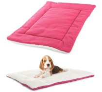 Materiāla paklājiņš / guļvieta suņiem un mājdzīvniekiem, 50x35 cm, rozā - dog bed, cat bed, pet mat