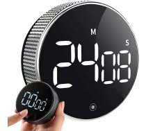 Digitālais virtuves taimeris ar magnētu, melns - kitchen timer, digital timer, stopwatch